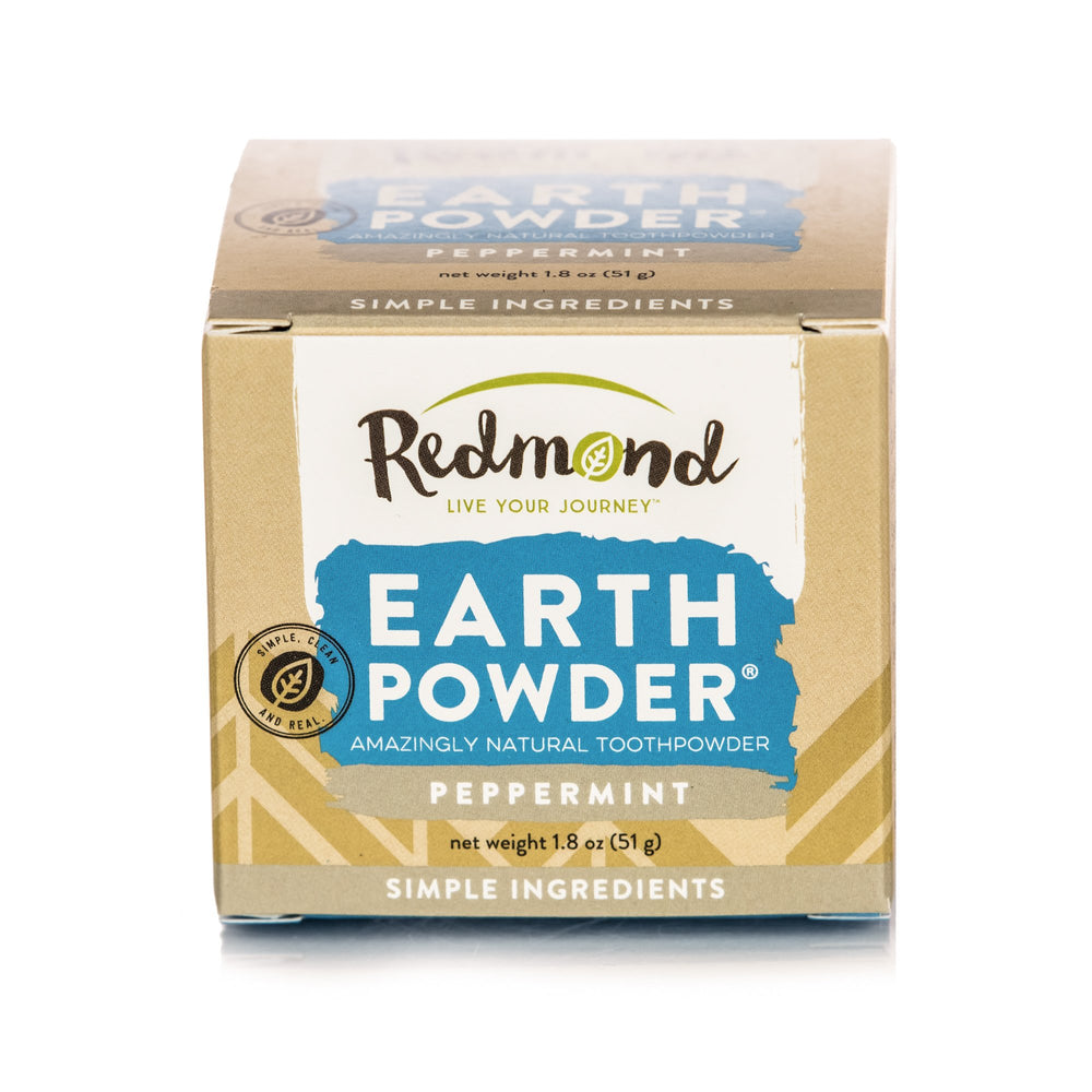 Fluoride-free formulation highlighted on Earthpowder packaging