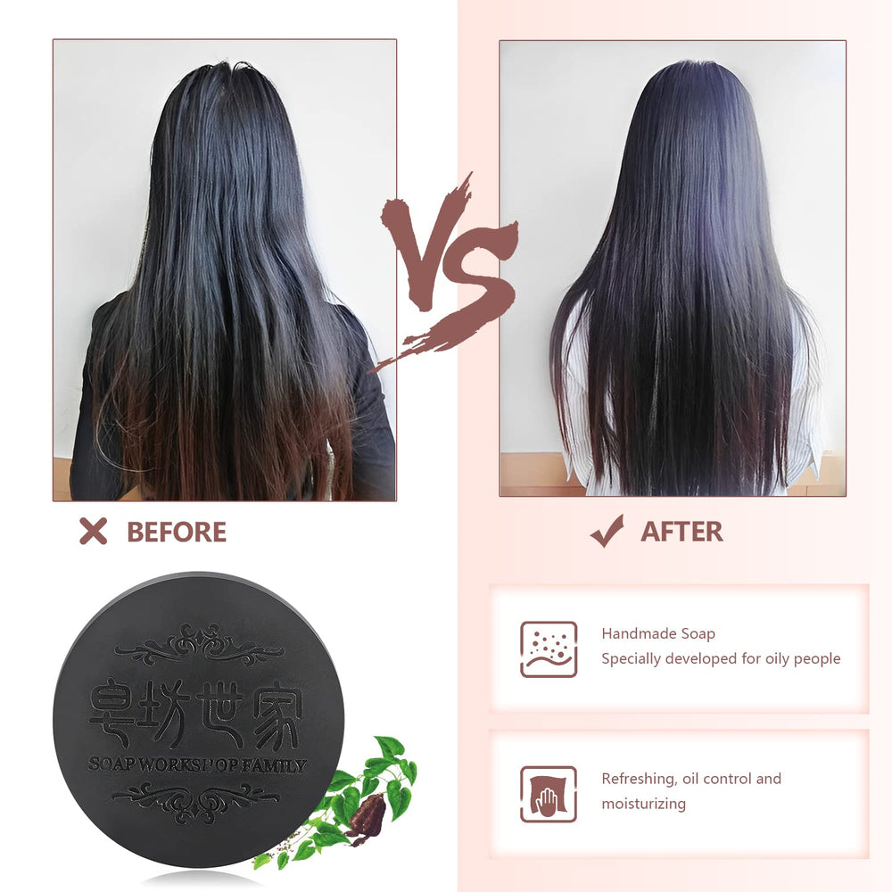Rednow deep cleansing bar action on scalp and hair for a refreshed feel