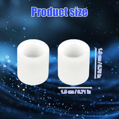 Close-up of the white resin refill adapter