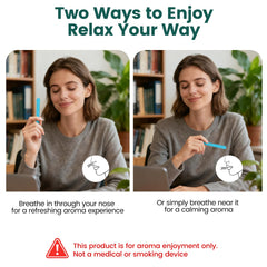 Chewable aroma stick refill cores infused with essential oils