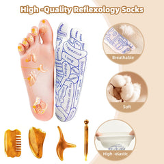 Storage bag included for the reflexology tool set