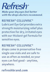 Refresh Celluvisc gel texture view hints at extra-soft, long-lasting moisture.