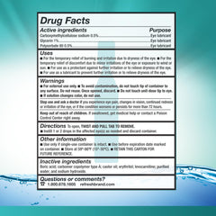 Refresh Digital PF eye drops preservative-free label emphasizing gentle relief