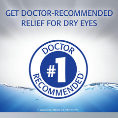 Refresh Optive eye drops bottle-pour highlights easy-on-use for quick relief on busy days.