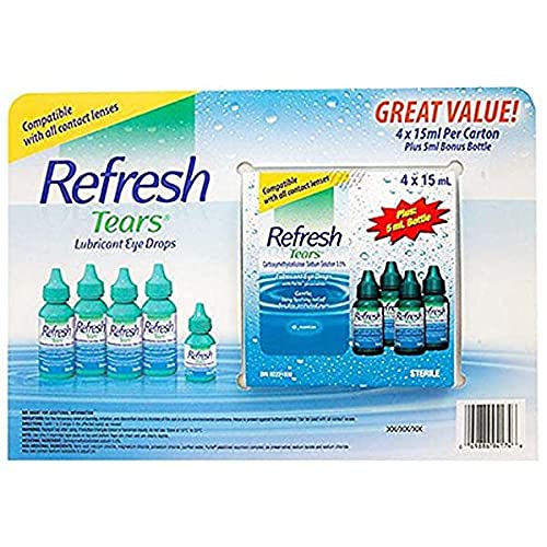 Refresh Tears travel pack illustrates compact design for on-the-go eye care.