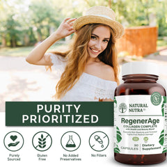 Vitamin C and Hyaluronic Acid ingredients used in RegenerAge