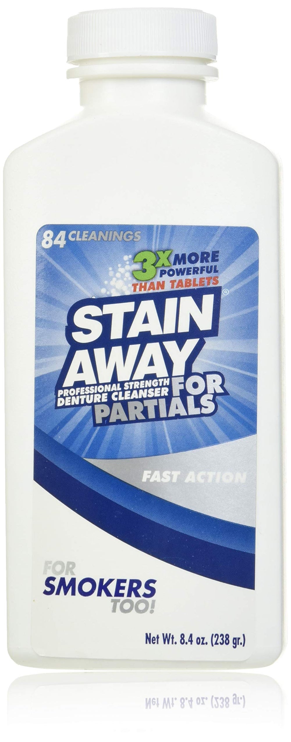 Regent Labs Stain Away denture cleanser bottle for partials 8.4 oz
