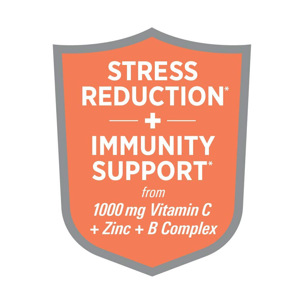 Immune support ingredients label featuring Vitamin C, Zinc and B Complex