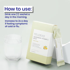 Relumins Vitamin C Shots ingredients showing hesperidin and citrus bioflavonoids