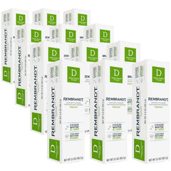 Rembrandt Deeply White + Peroxide Whitening Toothpaste with Fluoride – 12 tubes, 3.5 oz each