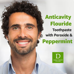 Graphic illustrating peroxide whitening targeting deep stains inside teeth
