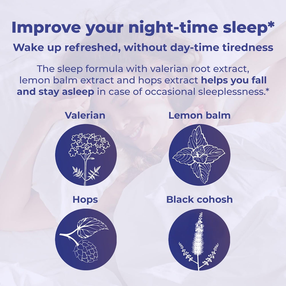 Remifemin Good Night sleep scene suggests nightly routine for restfulness.