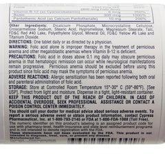 Close-up of Rena-Vite bottle label