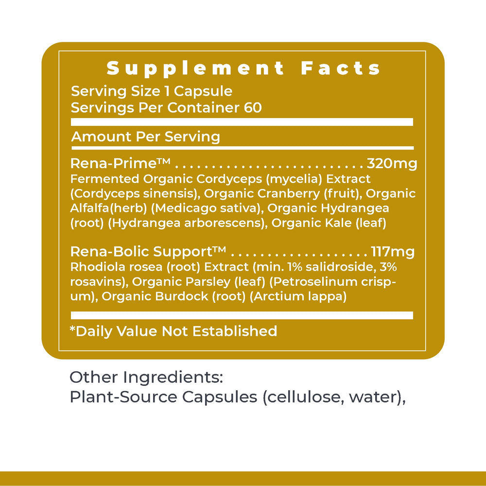 RenaVen packaging label and branding