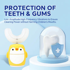 360-degree cleaning action on children's teeth