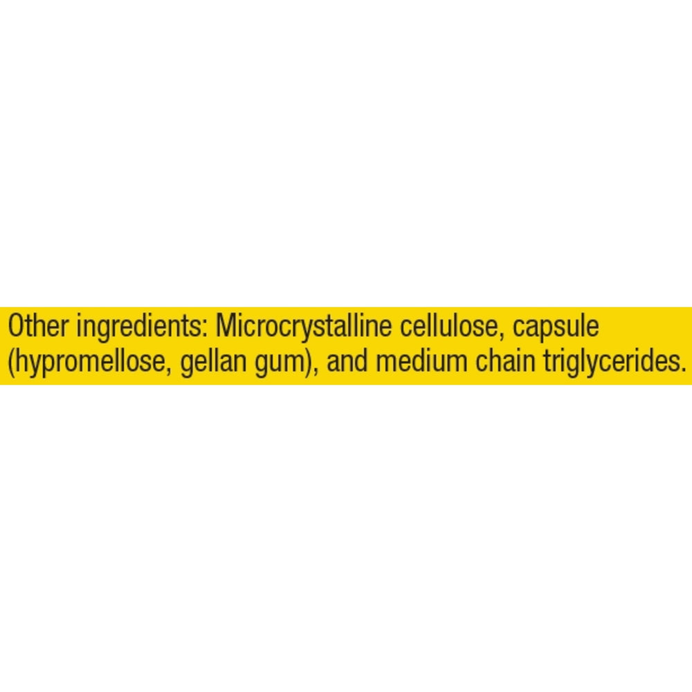 Made in the USA label on probiotic bottle