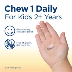 Nutrition facts for Renew Life Kids Probiotic Chewables Raspberry