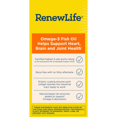 Burp-free Omega-3 formula graphic