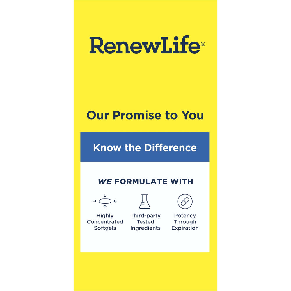 Gluten-free and dairy-free omega-3 softgel packaging