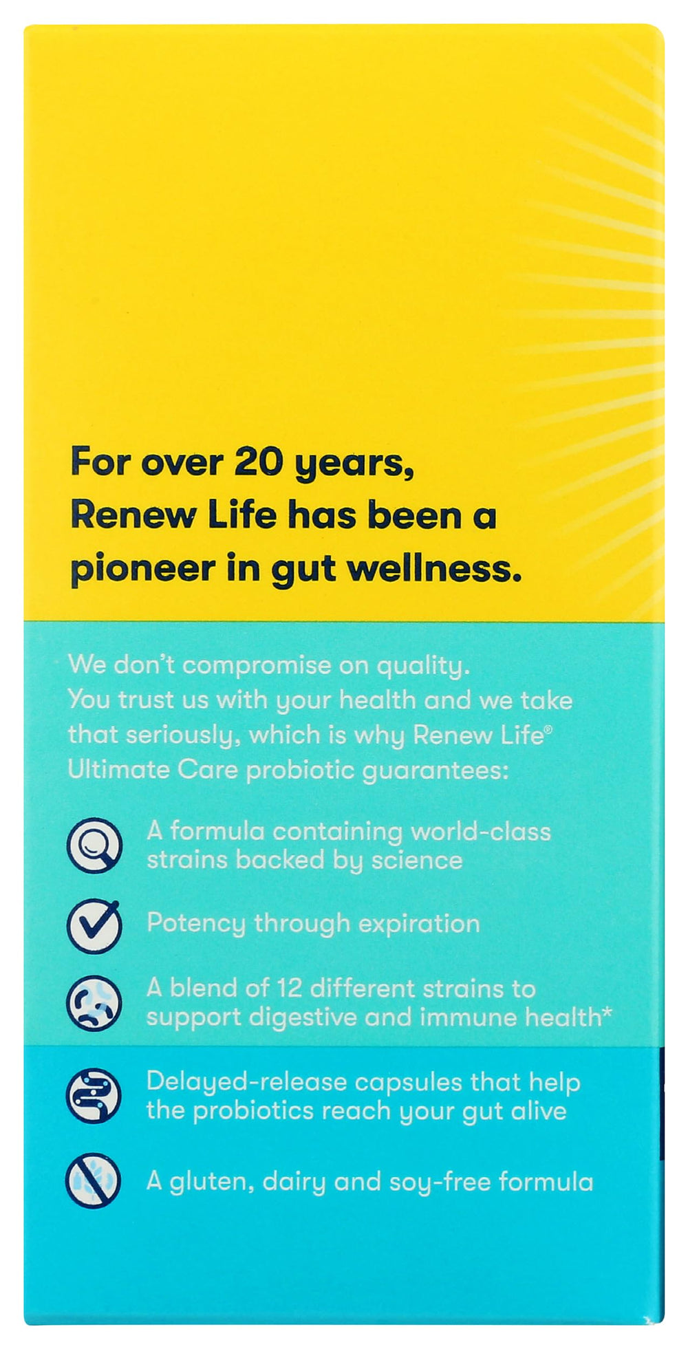 Quality, purity and potency emphasis graphic