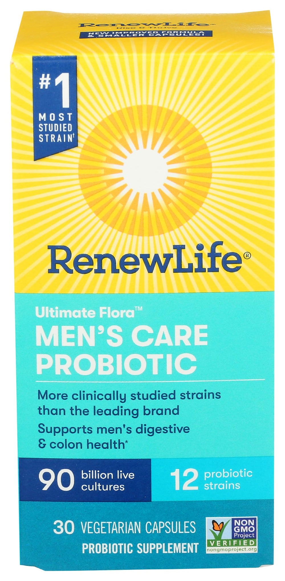 Renew Life Ultimate Flora Men's Care Probiotic bottle, 30-count