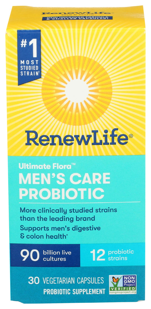 Renew Life Ultimate Flora Men's Care Probiotic bottle, 30-count