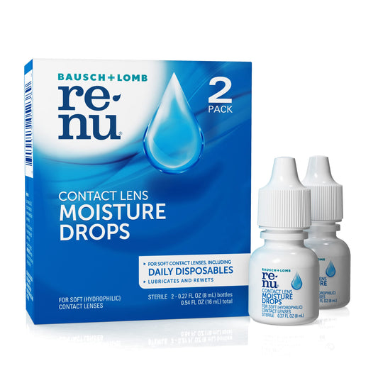 Renu lubricant eye drops bottle pour for comfortable wear
