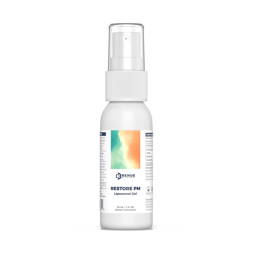 Renue By Science Restore PM Liposomal Sleep Gel 30ml spray bottle