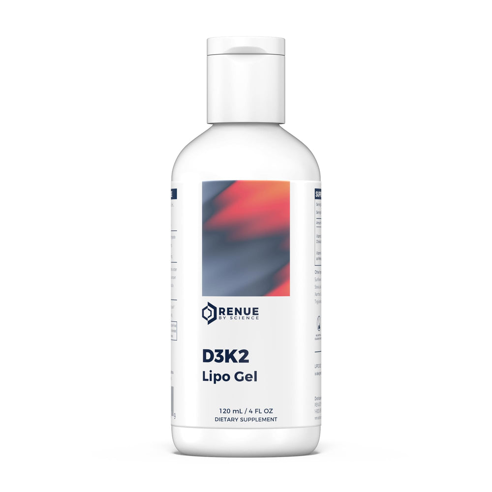 Product front view of Renue By Science Vitamin D3 K2 Liposomal Gel 120ml