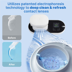 ReO2 cleaner showing mirror and built-in light