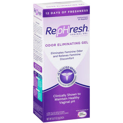 RepHresh pre-filled applicator focuses on maintaining vaginal pH balance after activities.