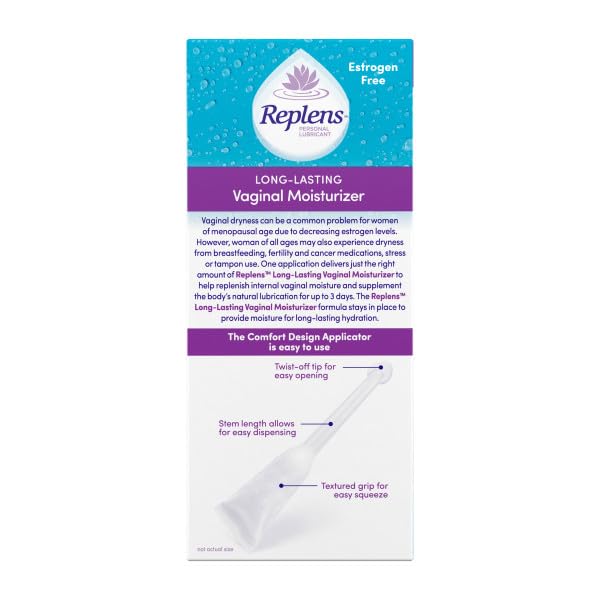 Replens sample of Silky Smooth Personal Lubricant included