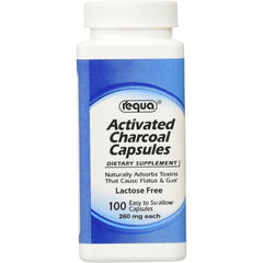 Requa Activated Charcoal bottle with label