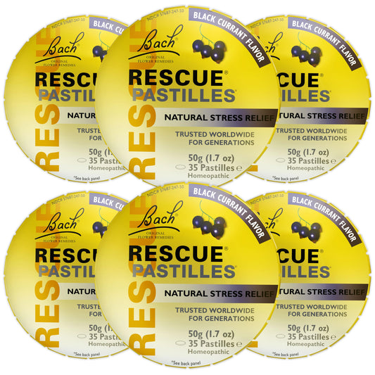 RESCUE Bach Pastilles Black Currant 6-pack – front view