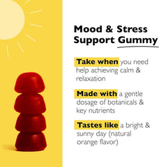 RESCUE Bach Plus Mood & Stress Gummies product label
