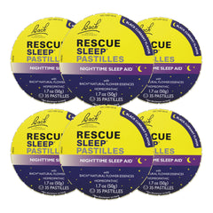 RESCUE Bach Sleep Pastilles box front promotes a calm nighttime routine.