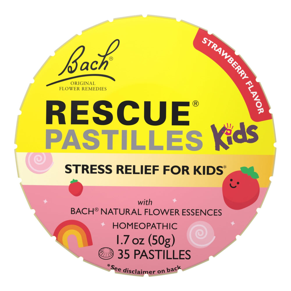 RESCUE Kids Pastilles box with natural strawberry flavor