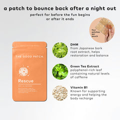 Rescue Patch with DHM, Green Tea and Vitamin B1