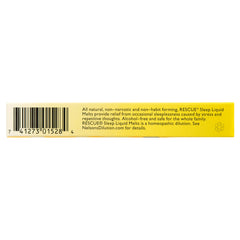 RESCUE SLEEP bottle close-up with orange-vanilla melts for natural bedtime use