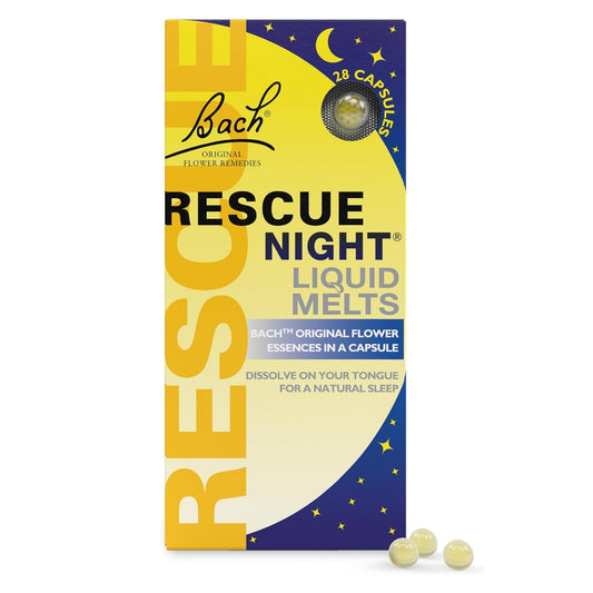 RESCUE SLEEP orange-vanilla melts dissolving for stress relief before bed