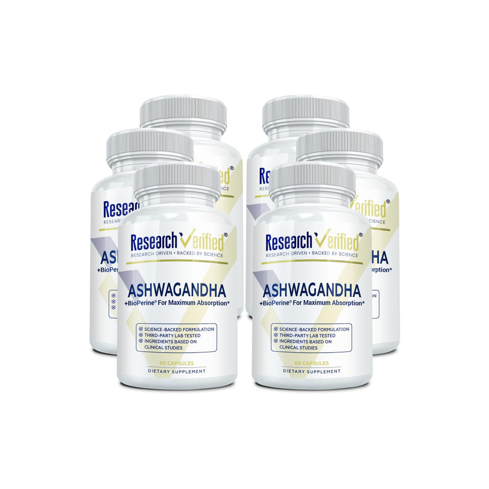 Research Verified Ashwagandha 1500mg bottle label