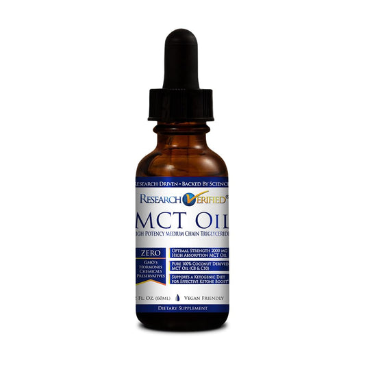 Research Verified MCT Oil bottle 2 oz – coconut oil source