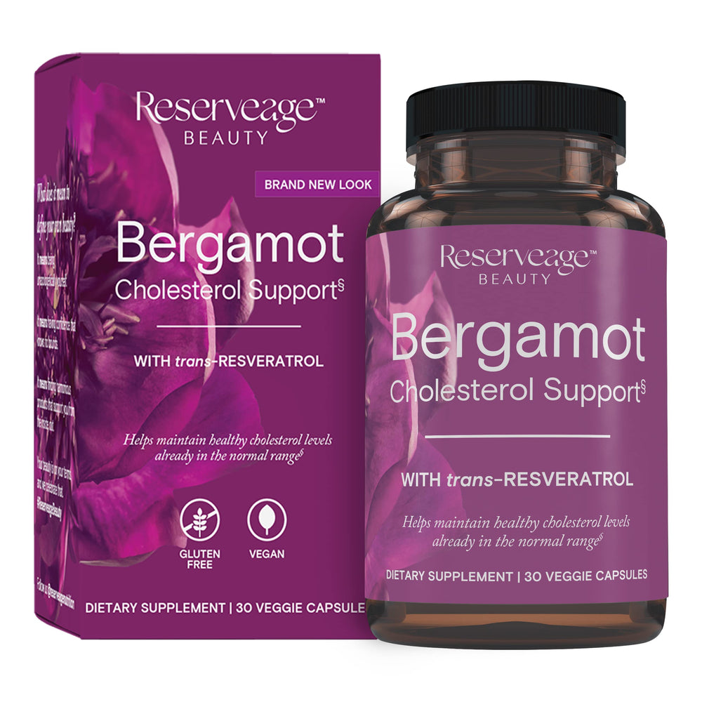 Reserveage Beauty Bergamot Cholesterol Support bottle – front view