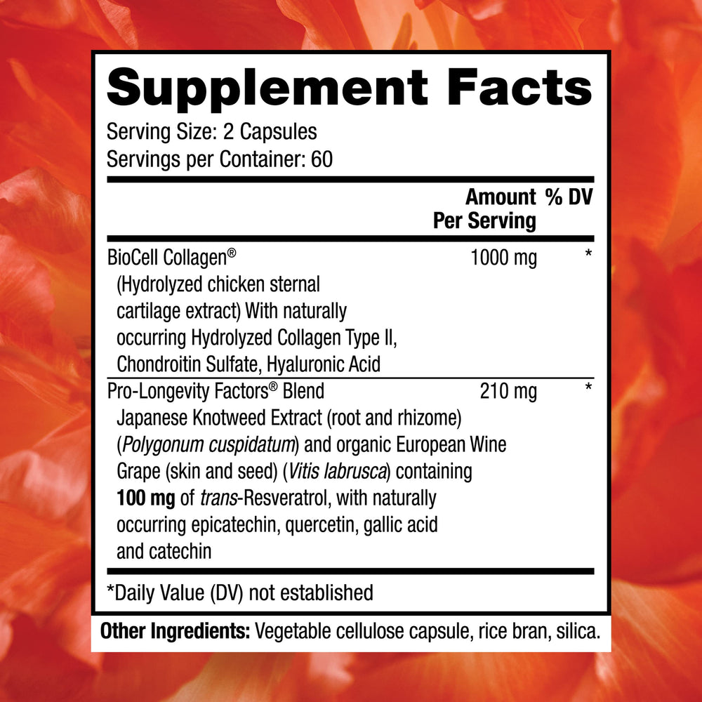 Close-up of hydrolyzed collagen capsules