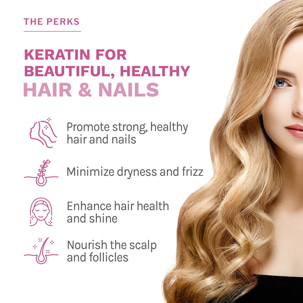 Close-up of Keratin Hair Booster bottle label