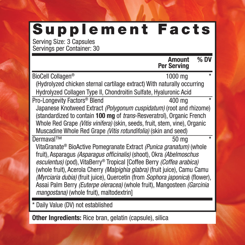Reserveage Ultra Collagen Booster capsules ready for easy daily use