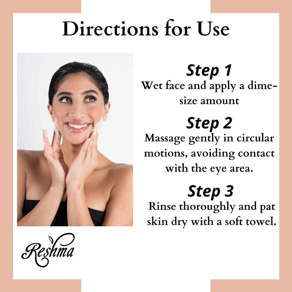Reshma Beauty Honey & Lemon Face Wash after use for radiant skin.