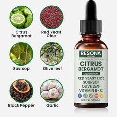 Close-up of the Resona bottle label