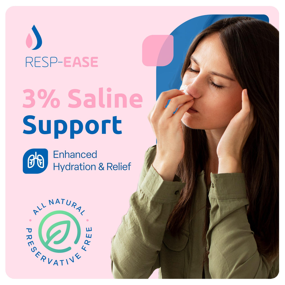 Resp-Ease 4ml ampoules pack for convenient single-use saline.
