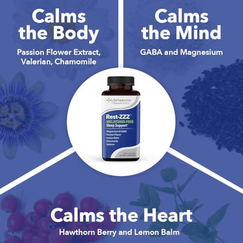 Usage instruction showing two capsules 20-30 minutes before bed